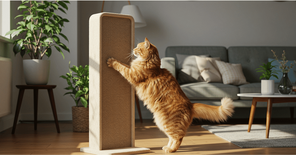Scratching posts for cats are a feline necessity.